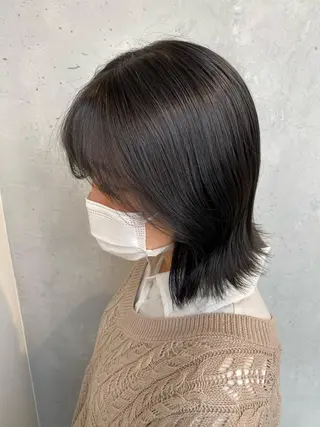 ミディアム カラー 【艶髪×韓国風】 毛流れ職人 RYOのヘアスタイル