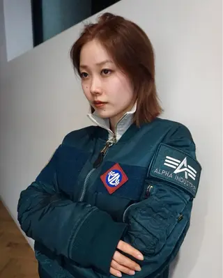 ミディアム カラー 名古屋ダブルカラー DEAN石川理子のヘアスタイル