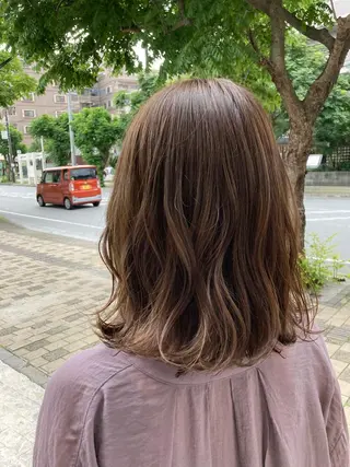 ミディアム 髪質改善/ブリーチ /ユウキ🫧🌸のヘアスタイル