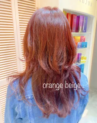 ロング カラー パーマ ヘアアレンジ RIYA❤︎ Aujuaソムリエのヘアスタイル