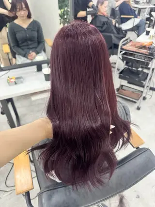ロング カラー 赤み無し柔らかカラー 【梅田】madokaのヘアスタイル