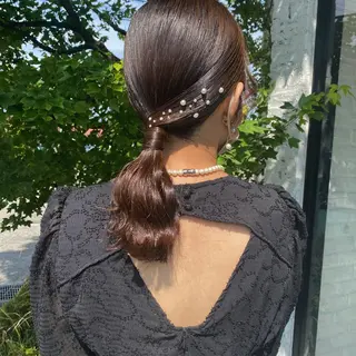 ヘアアレンジ タケモト マユナのヘアスタイル