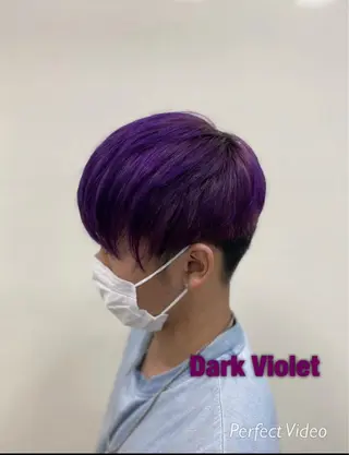 ショート メンズ ホワイト系はお任せ /ブリーチ/店長岩崎のヘアスタイル