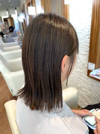 セミロング カラー 黒坂 唯奈 /パーマとボブ特化のヘアスタイル