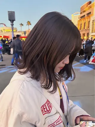 ミディアム カラー hiiro ヘアカラー専門店のヘアスタイル