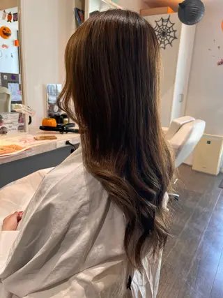ロング 福本 好子のヘアスタイル