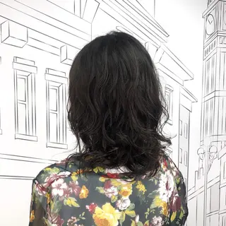 ミディアム パーマ レイヤー,ボブ / 彩未のヘアスタイル