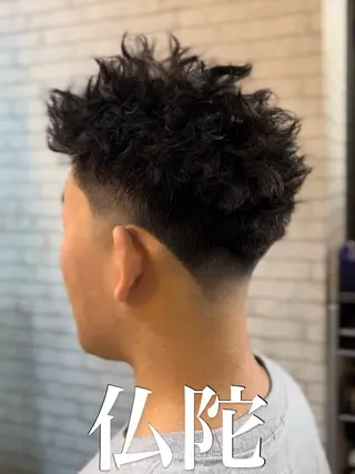 ショート パーマ メンズ 海外風メンズ🇺🇸 💈N.Yuto💈のヘアスタイル