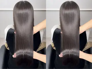 セミロング 艶髪🫧髪質改善 縮毛矯正✨影山湧市のヘアスタイル