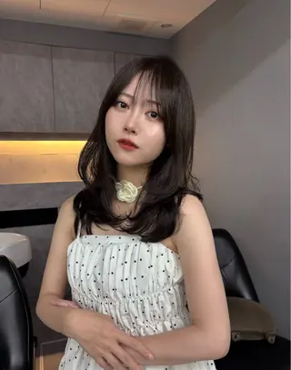 セミロング 透明感/韓国ヘア/ miyu 🎀のヘアスタイル