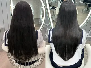 ロング ヘアアレンジ 大宮縮毛矯正🩵 レイヤー 佐藤和のヘアスタイル