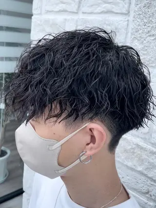 パーマ メンズ アタ ムのヘアスタイル