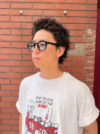 ショート パーマ メンズ 【柏メンズパーマ職人 】店長　KAZUMAのヘアスタイル
