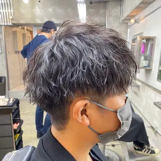ショート カラー パーマ ヘアアレンジ メンズ SEIYA メンズパーマ職人のヘアスタイル
