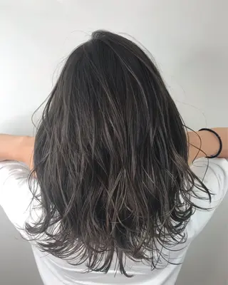 ミディアム カラー 酸性ストレート/ブリ ーチなし/中村 匠のヘアスタイル