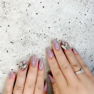 セミロング カラー パーマ ヘアアレンジ メンズ キッズ ネイル マツエク・マツパ Salon Ｋのネイルデザイン