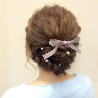 セミロング ロング ヘアアレンジ 沢田 瞳のヘアスタイル