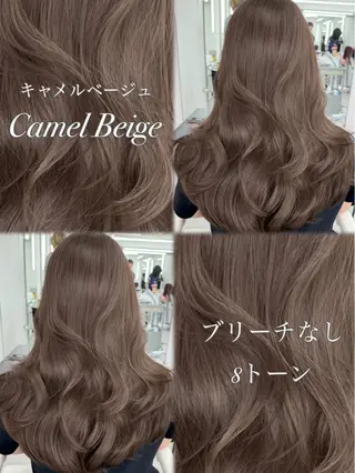 ロング カラー 顔まわりの神様✨ 透明感カラー藤嶋秀幸のヘアスタイル