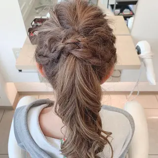 ロング ヘアアレンジ 草津駅近｜ MAYAのヘアスタイル