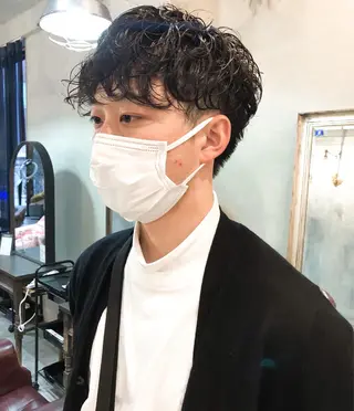 パーマ メンズ 水谷 俊一のヘアスタイル