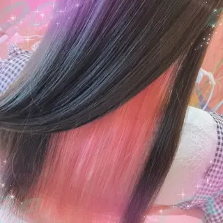 ロング カラー ビューティサロン ミルクのヘアスタイル