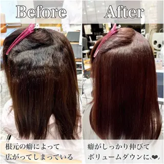セミロング カラー パーマ 美髪ヘッドスパ🫧 西山紗奈江💆‍♀️のヘアスタイル