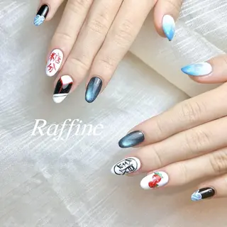 ネイル RAFFINE haru🦋🩵のネイルデザイン