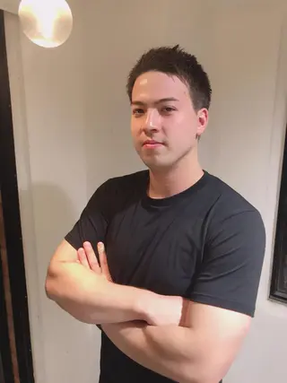 ショート カラー パーマ メンズ ちこ .のヘアスタイル