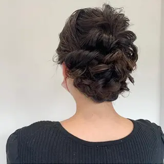 セミロング ヘアアレンジ KAWATOKO MISUZUのヘアスタイル