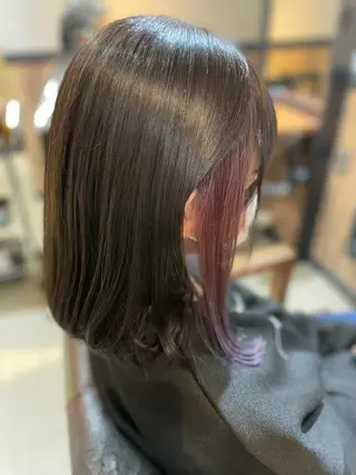 ミディアム カラー muk hair篠村 髪質改善/完全個室のヘアスタイル