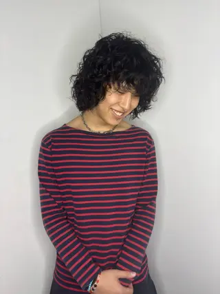 パーマ メンズ IO/ブリーチカラー 特化美容師✨のヘアスタイル
