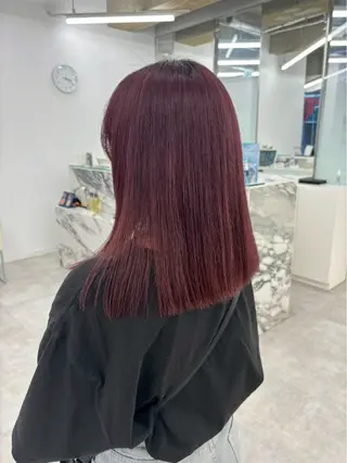 カラー 韓国 /透明感/サキナのヘアスタイル