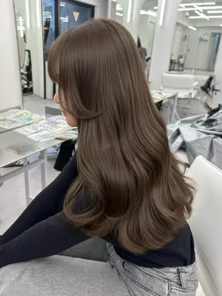 ロング カラー 透明感カラー 古山 結季🌙🖤のヘアスタイル