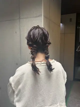 ミディアム ヘアアレンジ 〖❁ちひろ| LEONID❁〗のヘアスタイル