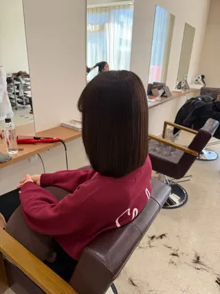 ミディアム mei/艶髪/透明感 カラー/ヘアセットのヘアスタイル