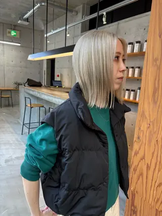 ミディアム カラー ヘアアレンジ son hair HIROEのヘアスタイル