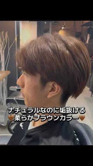 ショート カラー メンズ 🦖櫂斗🦖／ 大宮／透明感カラーのヘアスタイル