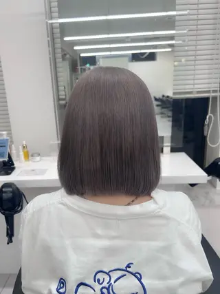 ショート カラー パーマ ヘアアレンジ メンズ キッズ ブリーチなしカラー/ ブラウン/レイヤーのヘアスタイル