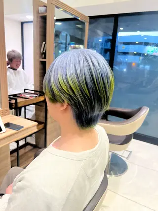 ショート カラー メンズ ブリーチ/デザイン 💎ryuyaのヘアスタイル