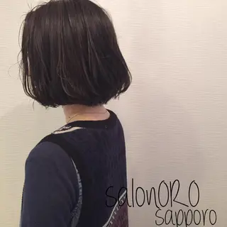 ミディアム カラー 池田 真由美のヘアスタイル