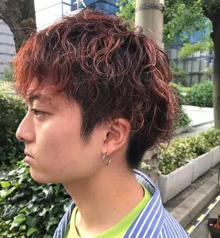 ショート カラー メンズ 🧡色落ちまで2度綺 麗なカラー🧡ヨシキのヘアスタイル