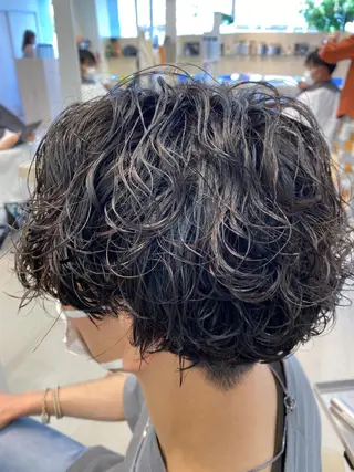 パーマ メンズ 韓国メンズ特化 パーマSatskiのヘアスタイル