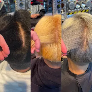 ショート カラー ヘアアレンジ メンズ 🌈派手髪エクステ ブレイズ🌈ひろとのヘアスタイル