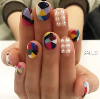 ショート ネイル Nail Salon SALUDのネイルデザイン