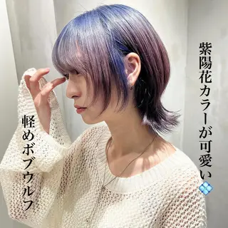 ショート 🐺立川のウルフ屋 さん🐺おかみ🐺のヘアスタイル