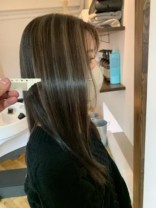 ロング カラー 船津武俊 フナツタケトシのヘアスタイル