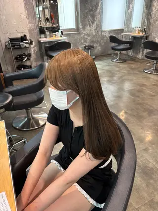 ロング カラー ハイトーン 横浜💞ミオのヘアスタイル
