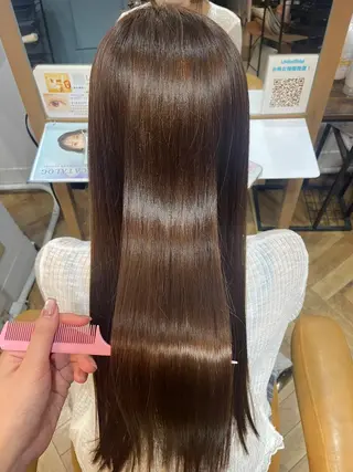 ロング 柿本 ひなのヘアスタイル