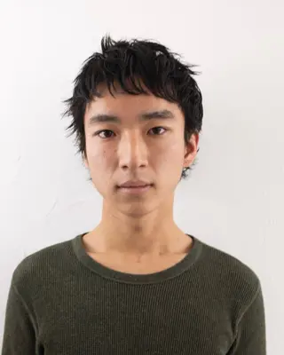 ショート パーマ メンズ メンズ専門ブリー チカラー⚡️リュウジのヘアスタイル