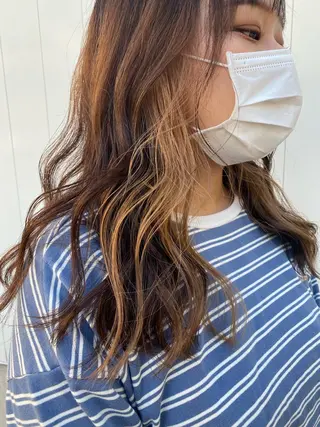 セミロング カット🩵 りこのヘアスタイル